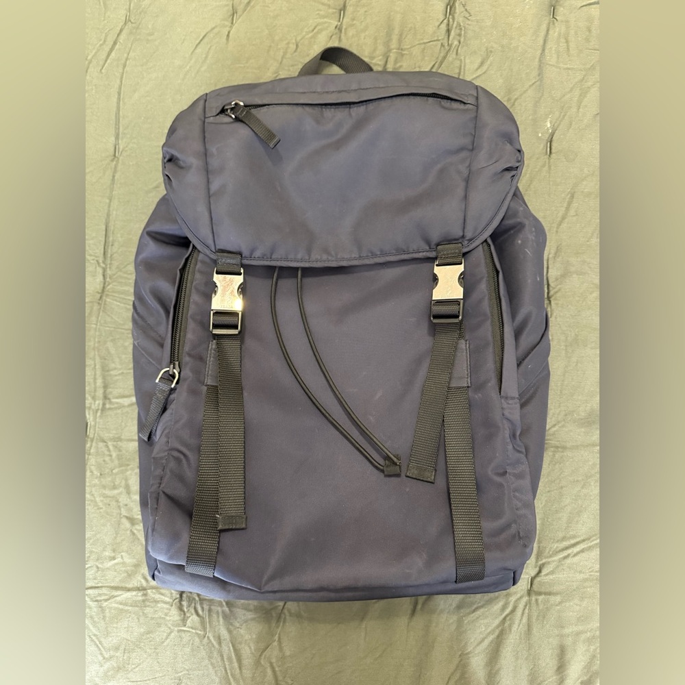 Prada Backpack Blue Nylon — PRE-OWNED